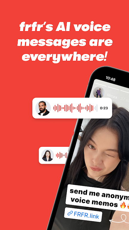 frfr: AI voice messages Screenshot1