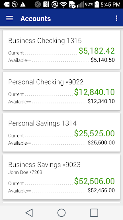 The First National Bank Of Hugo Mobile App Screenshot1