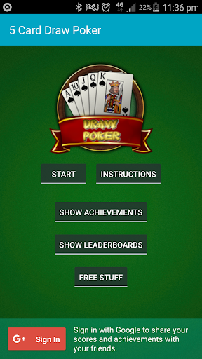 Five Card Draw Poker - Free Screenshot3