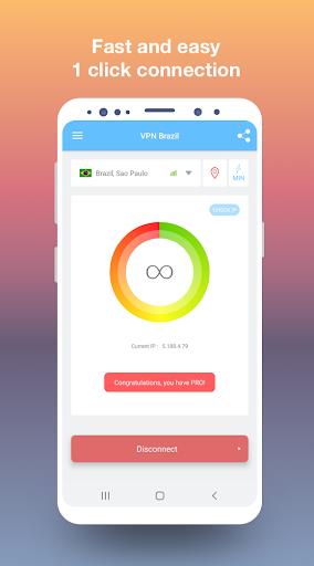 VPN Brazil - get free Brazilian IP Screenshot1