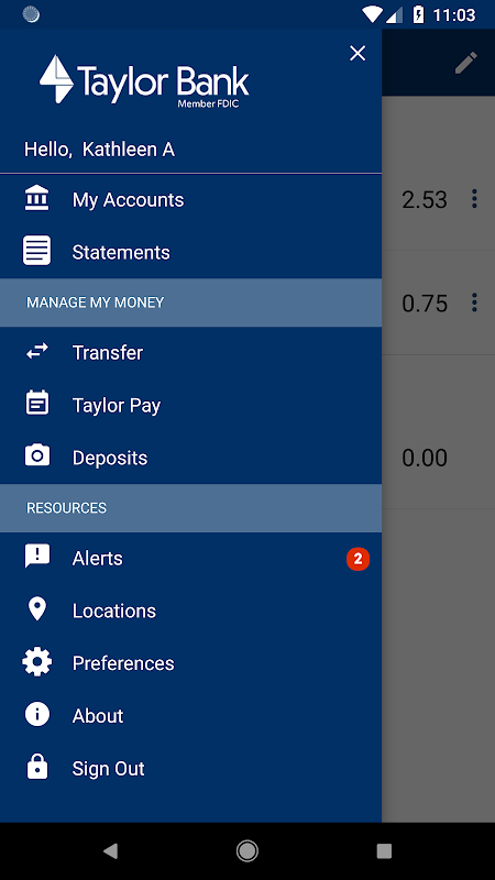 Taylor Bank Mobile Screenshot3