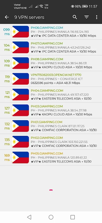 Fast Philippines VPN PH Proxy Screenshot1