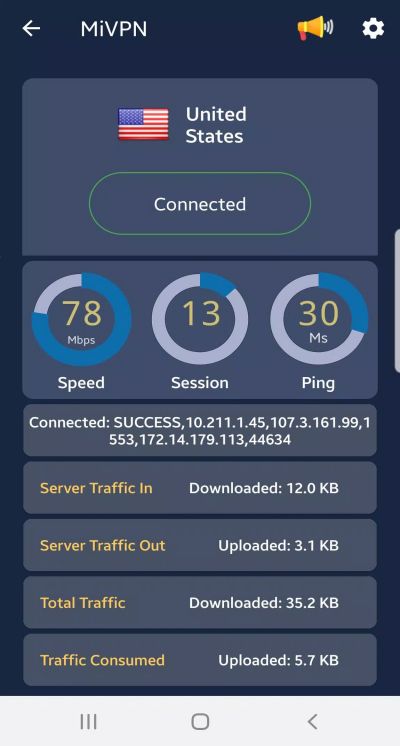 MiVPN - Free Fast & Secure VPN, Phone Booster Screenshot1