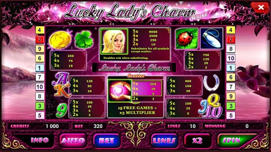 Lucky Lady Charm Deluxe slot Screenshot2