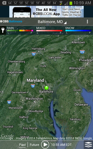 CBS Baltimore Weather Screenshot1