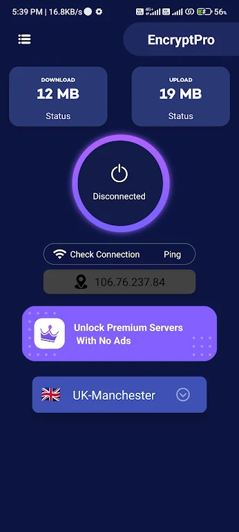 EncryptPro VPN: Fast, Safe VPN Screenshot1