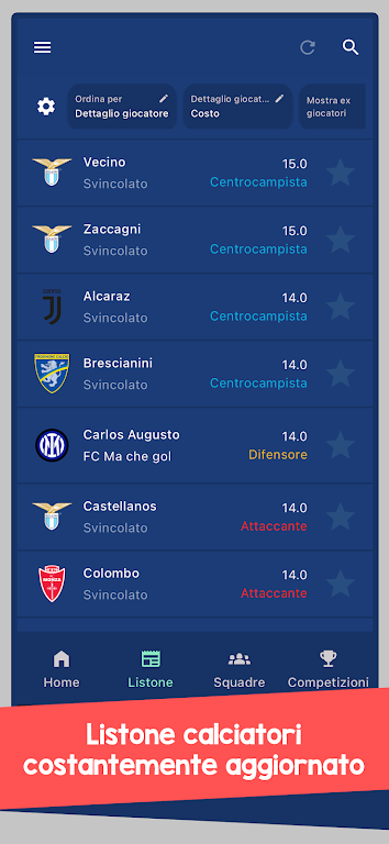 Gestore Asta Fantacalcio Screenshot1