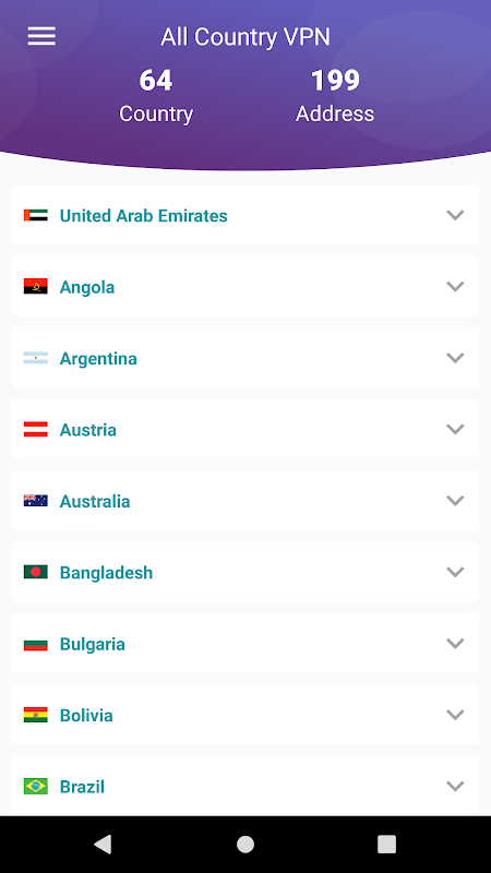 All Country VPN Screenshot3