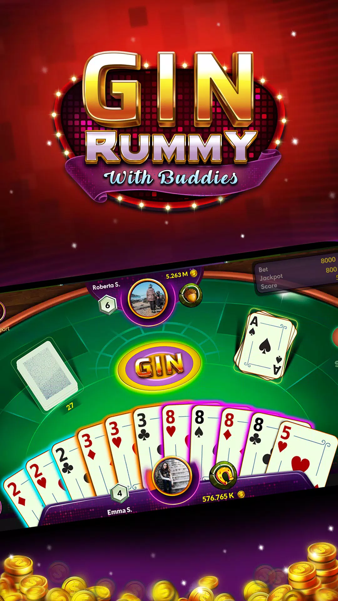 Gin Rummy - Online Screenshot1