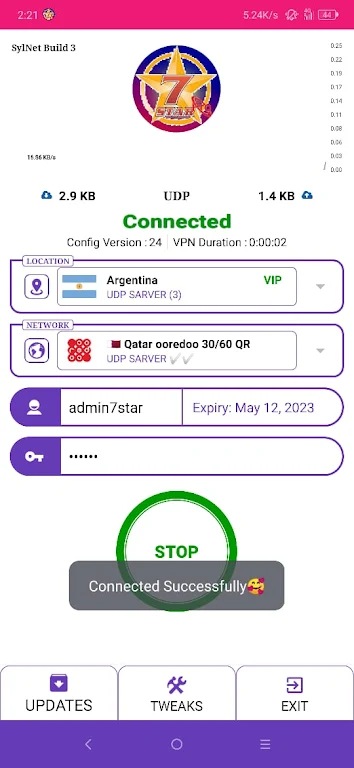 7 STAR PRO - Safe & Secure VPN Screenshot1