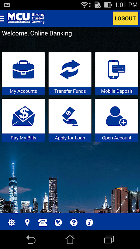 NYMCU Mobile Banking Screenshot1