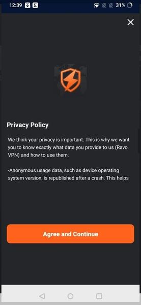 RavoVPN-Security&Privacy& Fast Proxy Screenshot1