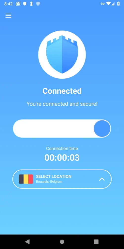 Free VPN unlimited secure 60 locations by CyberVPN Screenshot2