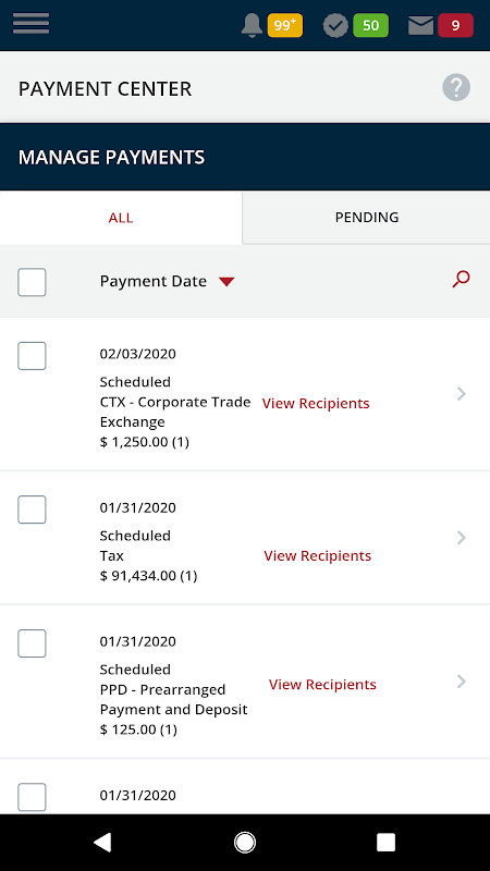 Flagstar Bank Treasury Access Screenshot1