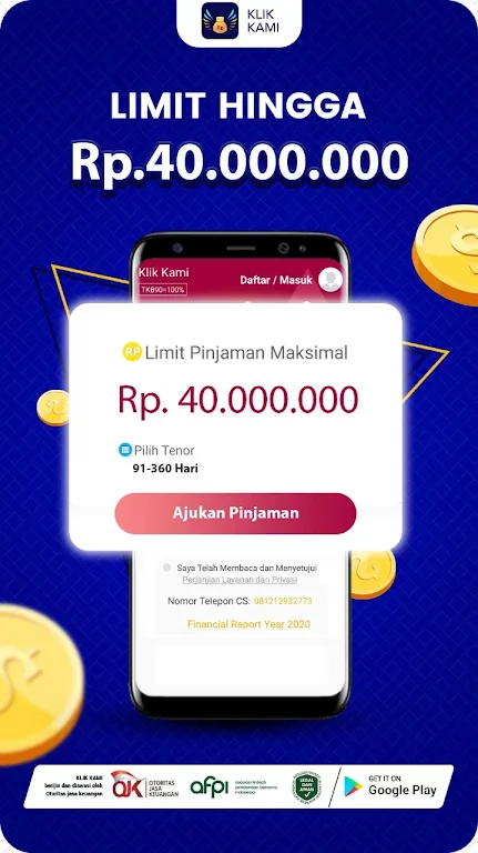 Klik Kami - Pinjaman Uang Dana Credit Cepat Online Screenshot1