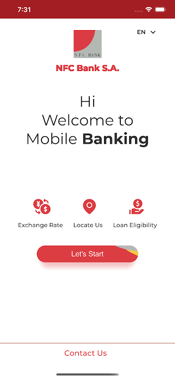 NFC Bank MobileBanking Screenshot1