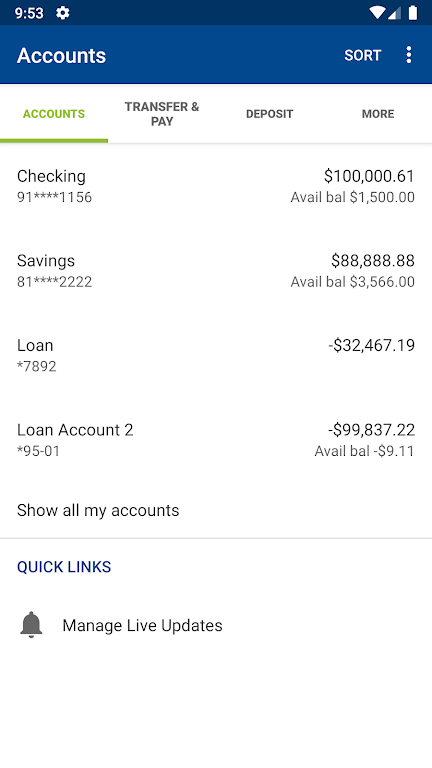 VAPR MOBILE BANKING Screenshot3