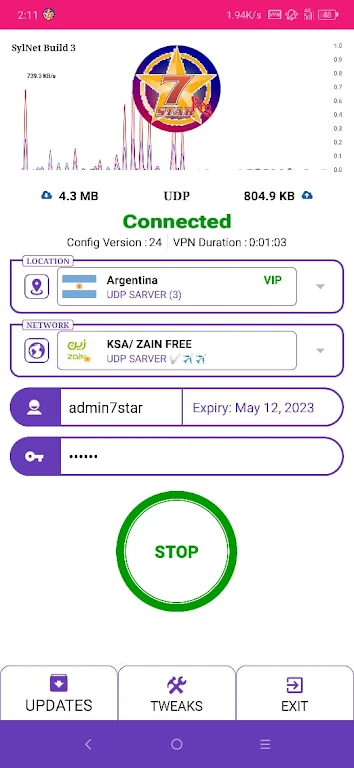 7 STAR PRO - Safe & Secure VPN Screenshot2