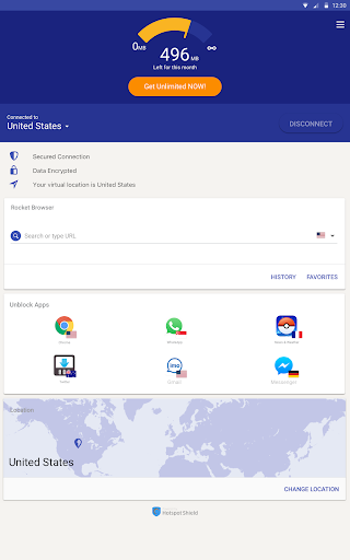 Rocket VPN – Internet Freedom Screenshot1