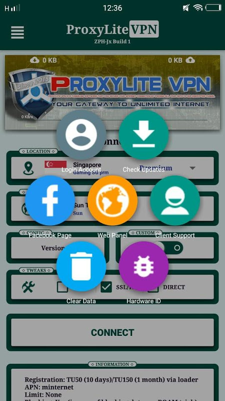 ProxyLite Reloaded - Direct, Inject & SSL/TLS VPN Screenshot2