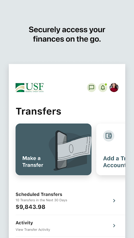 USF FCU Mobile Banking Screenshot2