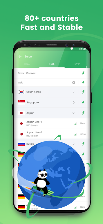 Panda VPN Free-The best and fastest free VPN Screenshot2