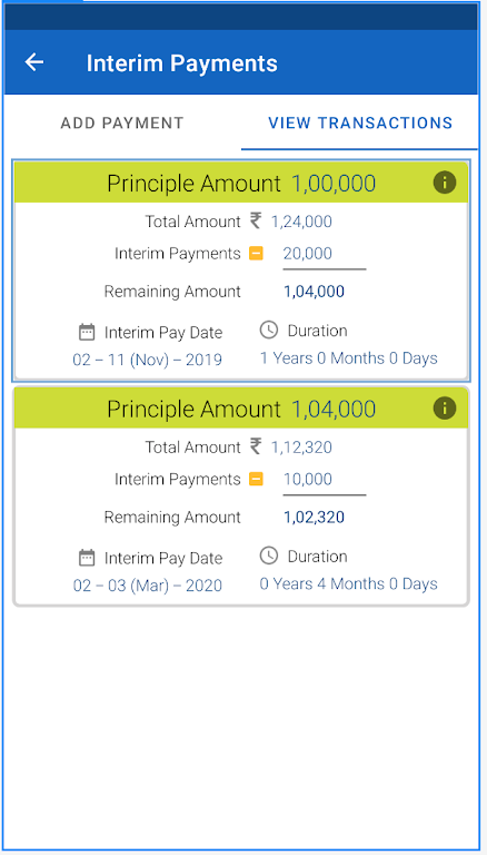 Village Interest Calculator Screenshot4