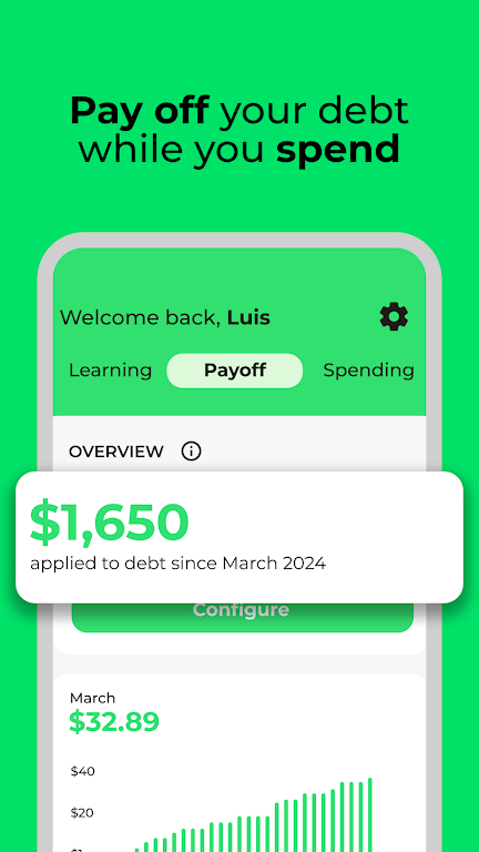 Ditch: Pay Debt As You Spend Screenshot1