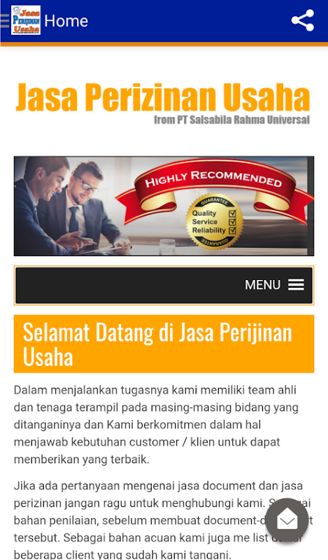 Jasa Perijinan Usaha Screenshot3