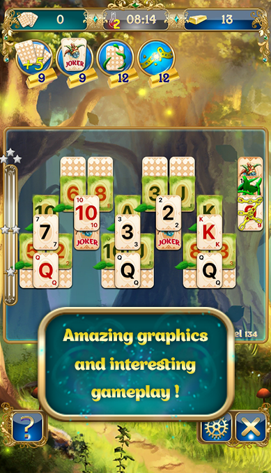 Solitaire pyramid card game for training brain Screenshot2