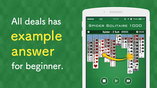 Spider 1000 - Solitaire Game Screenshot4