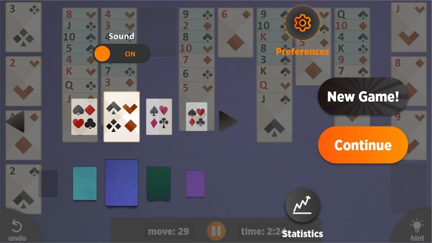 FreeCell - Offline Card Game Screenshot3