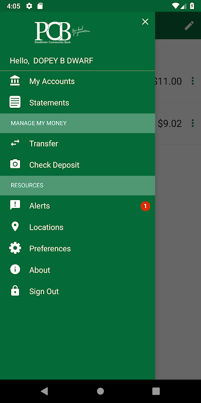 PCB Mobile Banking Screenshot1