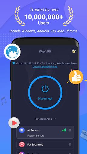 iTop VPN - Fast, Secure & Unlimited VPN Proxy Screenshot3