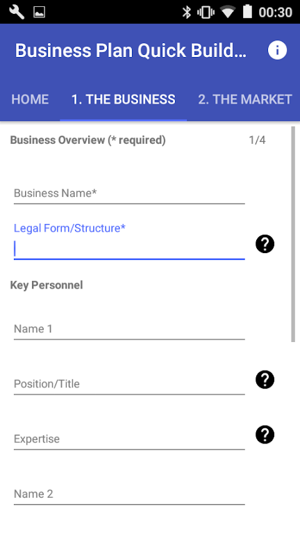 Business Plan Quick Builder Screenshot2