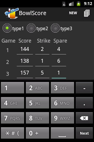 BowlScore 10 Screenshot1