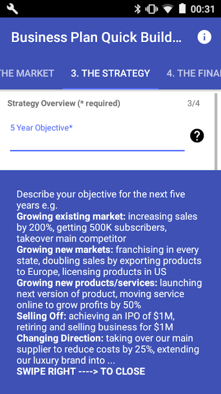 Business Plan Quick Builder Screenshot4