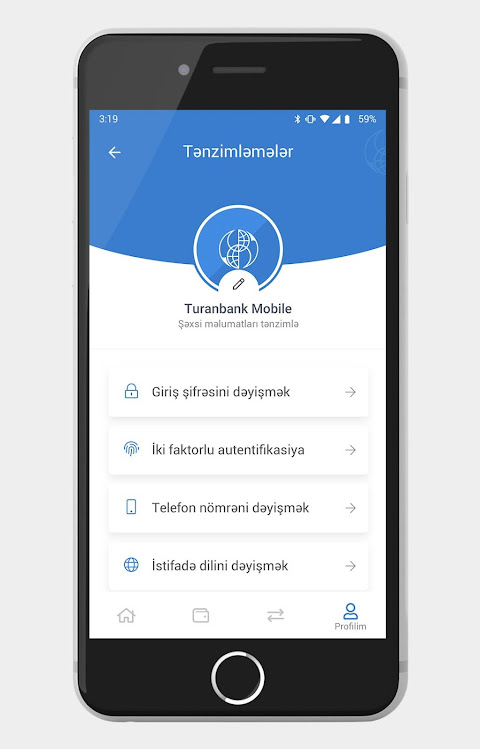 TuranBank Mobilbank Screenshot3