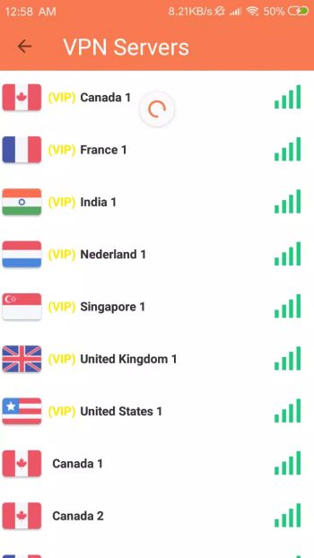 Turbo VPN proxy-A Fast Unlimited Free VPN Proxy Screenshot3