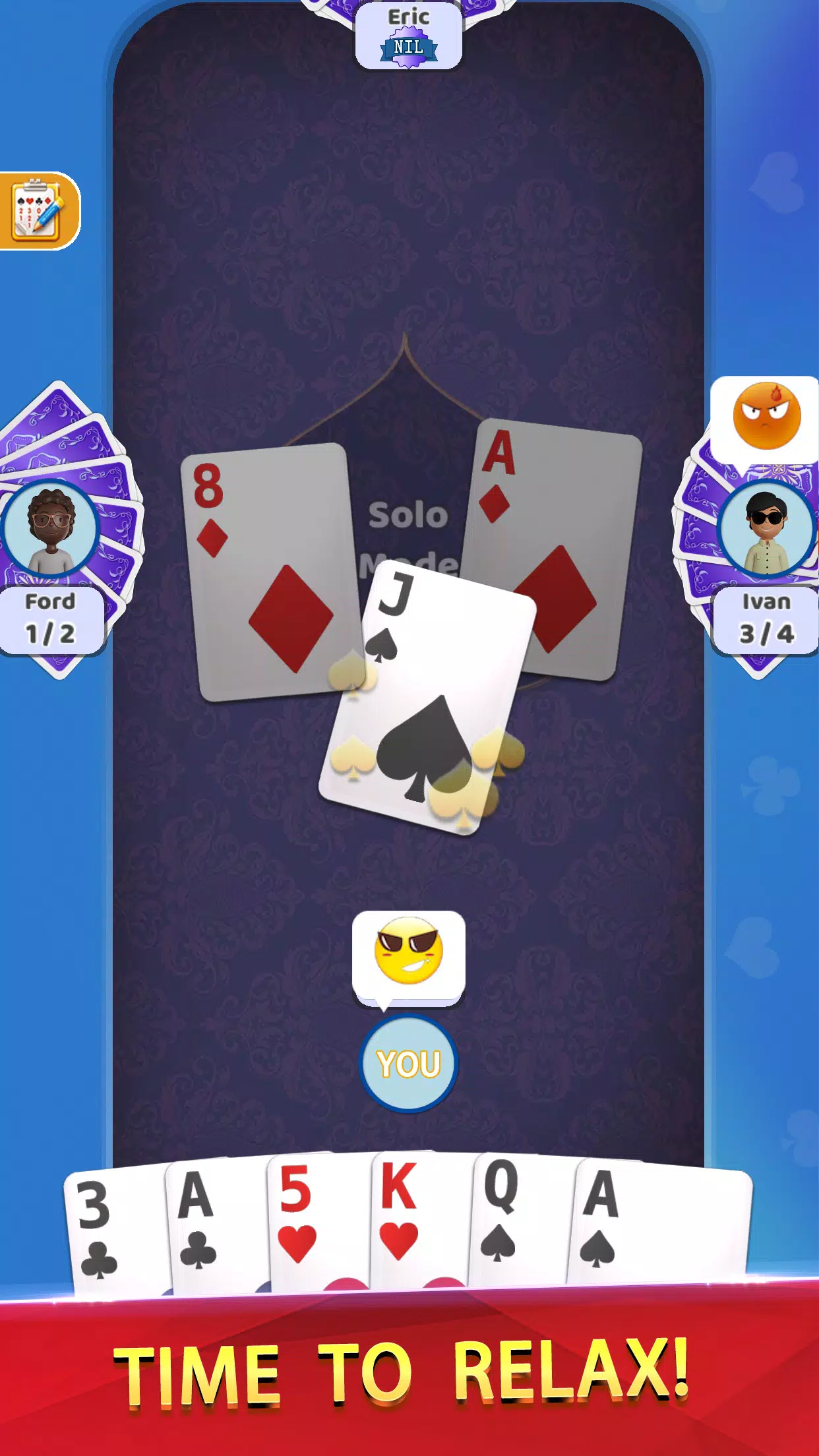 Spades Offline - Card Game Screenshot2