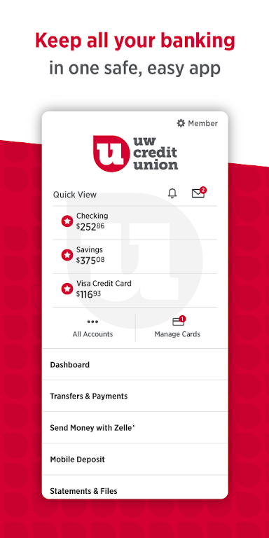 UW Credit Union Screenshot1