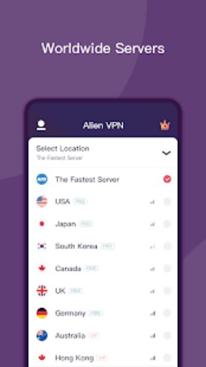 Alien VPN - Fast Metro VPN & Proxy Screenshot1