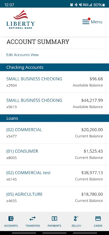 myLiberty Mobile Banking Screenshot3