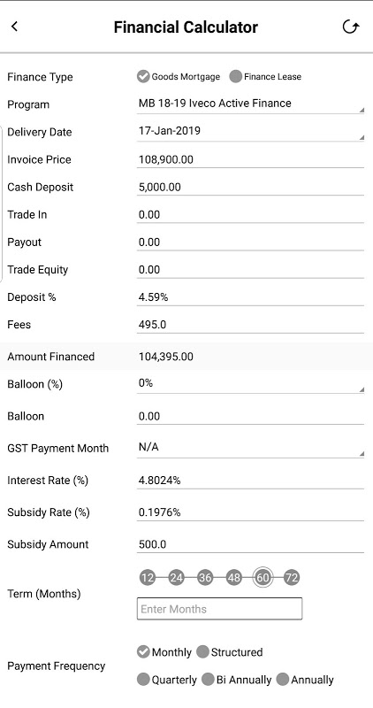 CNHiCA QuickQuote Screenshot1