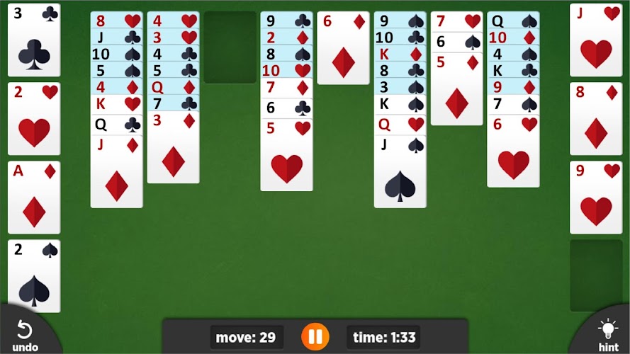 FreeCell - Offline Card Game Screenshot1