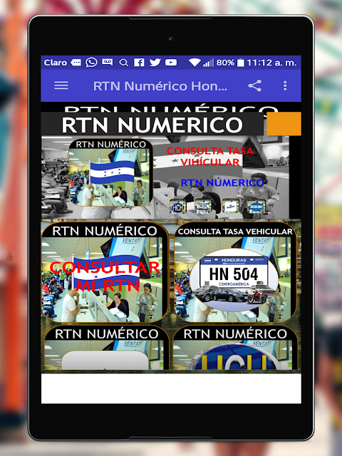 RTN Numérico Honduras Consulta Screenshot3