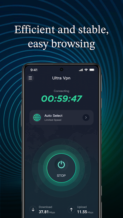 Ultra VPN - Speed of Light Screenshot3