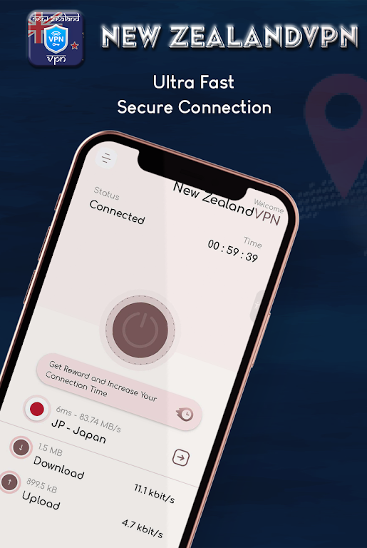 VPN NewZealand - get NZ ip VPN Screenshot1