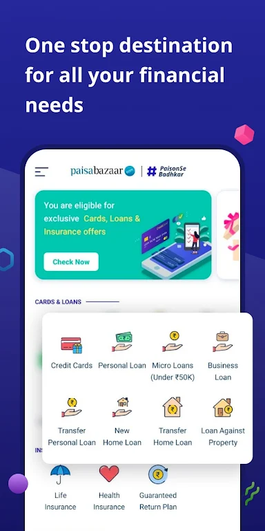 CreditScore, CreditCard, Loans Screenshot1