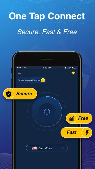 Flash VPN Free - Fast, Unblock & Secure VPN Proxy Screenshot1